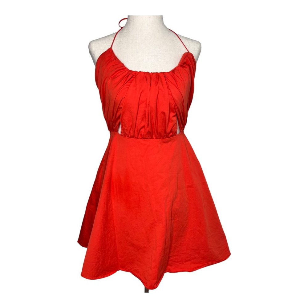 Zara Halter Mini Flare Dress - Picture 1 of 9